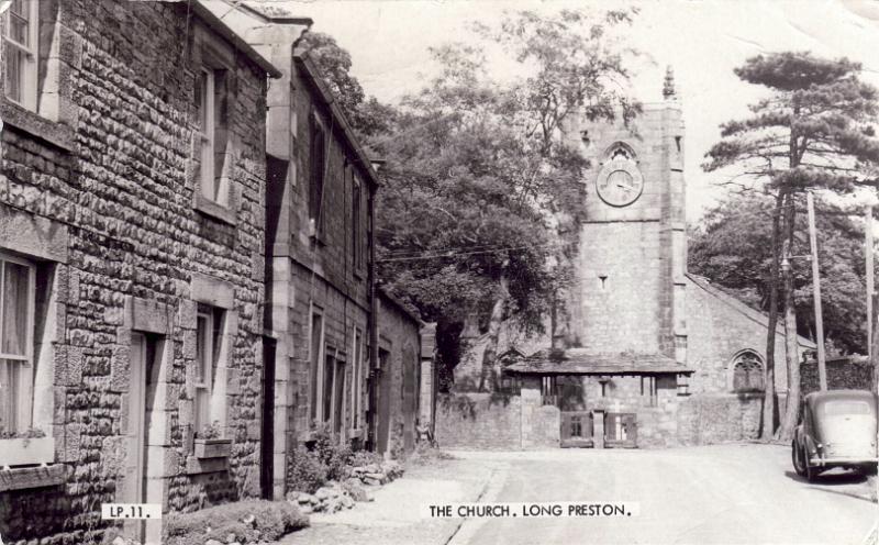 Church Street - 1966.JPG - Church Street. - 1966 The lych gate was erected in memory of Mr Sydenham John Ady, who was a Lay Reader of Long Preston and Wigglesworth 1900-1936.